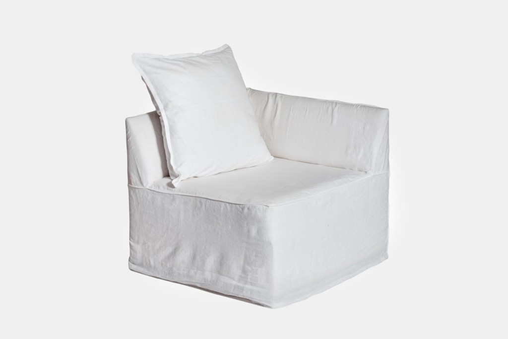 Linen corner chair - Image 1
